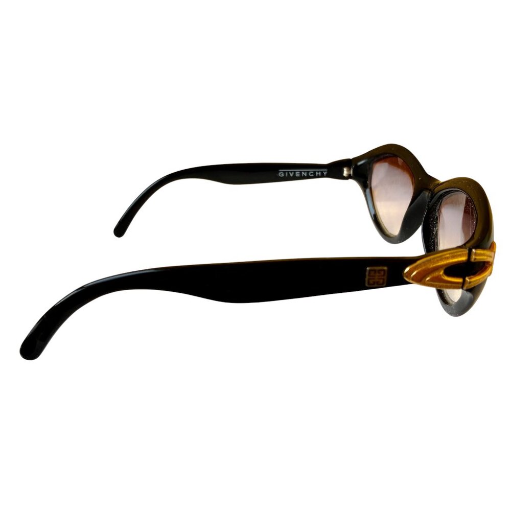 Givenchy Eyeglass Frames Only Black With Gold Log… - image 4